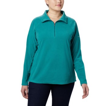 Columbia Glacial IV 1/2 Zip Plus Size, Sudaderas Verdes Claro Para Mujer | 295387-MZH